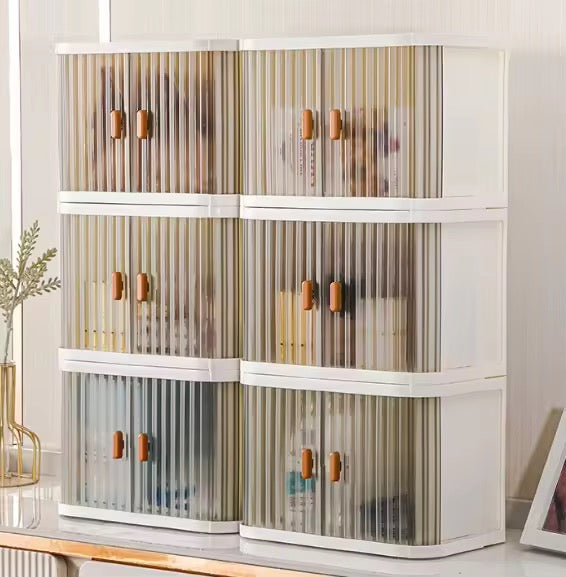 Stackable Cabinet with Clear Doors