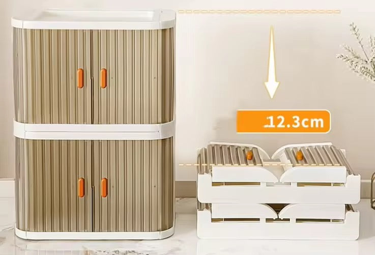 Stackable Cabinet with Clear Doors